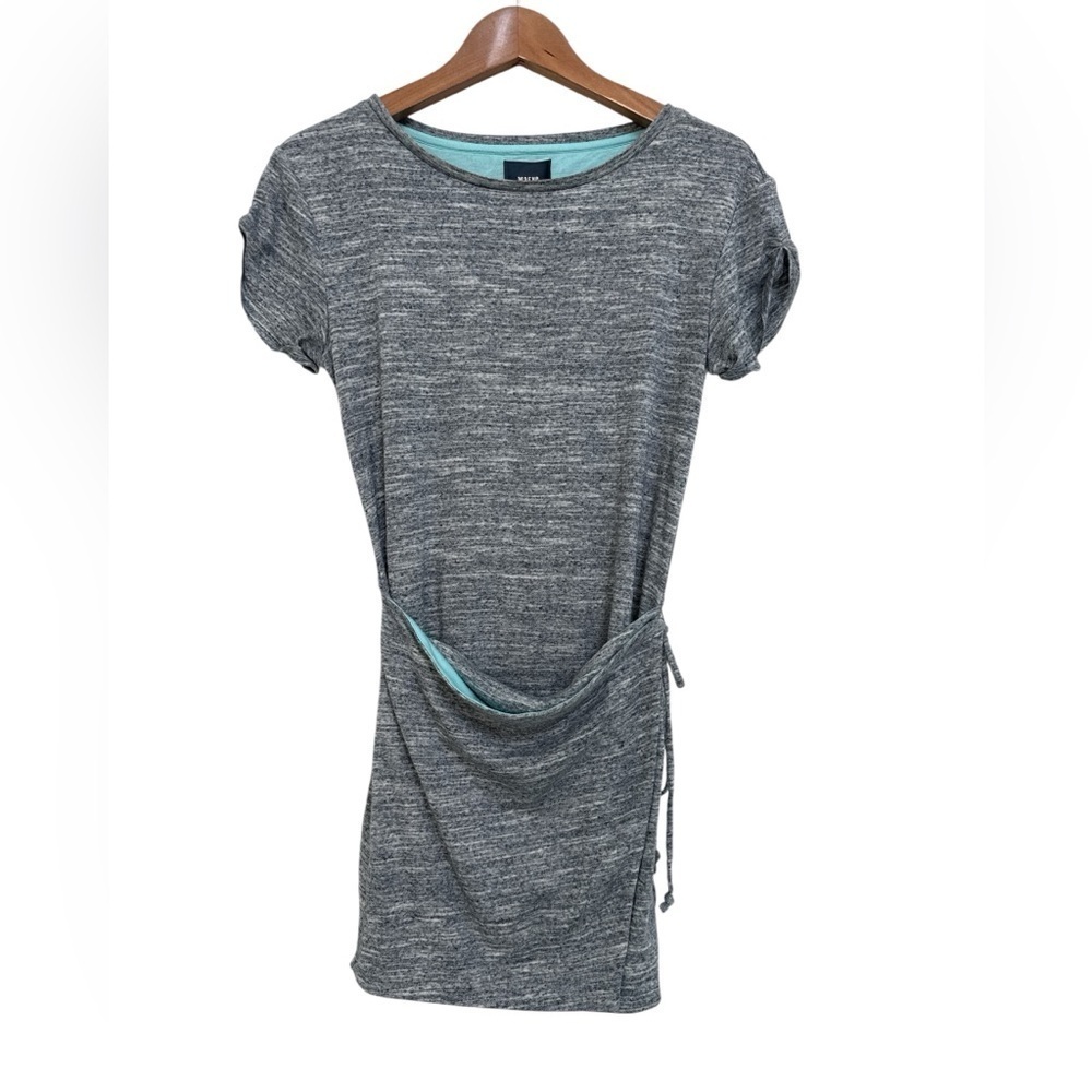 Anthropologie Maeve Gray T-Shirt Wrap Dress